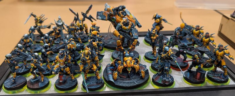 Sloppy Steak's Best Painted army &mdash; Yu Jing Imperial Service in yellow and black